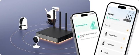 Rejestrator IP Imou NVR-N110W-8A0E Wi-Fi 10- kanałowy