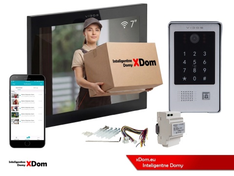 VIDOS S20DA + M15B-X Wi-Fi – wideodomofon z szyfratorem i RFID do domu jednorodzinnego