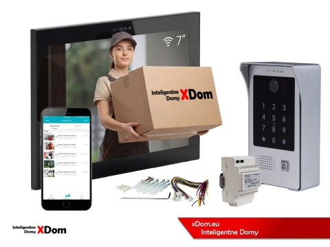 VIDOS S20DA + M15B-X Wi-Fi – wideodomofon z szyfratorem i RFID do domu jednorodzinnego