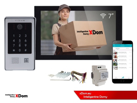 VIDOS S20DA + M15B-X Wi-Fi – wideodomofon z szyfratorem i RFID do domu jednorodzinnego