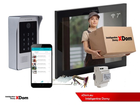 VIDOS S20DA + M15B-X Wi-Fi – wideodomofon z szyfratorem i RFID do domu jednorodzinnego