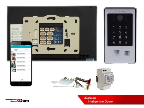 VIDOS S20DA + M15B-X Wi-Fi – wideodomofon z szyfratorem i RFID do domu jednorodzinnego