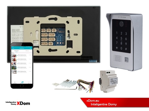 VIDOS S20DA + M15B-X Wi-Fi – wideodomofon z szyfratorem i RFID do domu jednorodzinnego