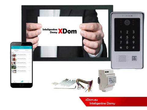 VIDOS S20DA + M15B-X Wi-Fi – wideodomofon z szyfratorem i RFID do domu jednorodzinnego