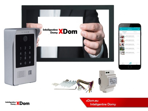 VIDOS S20DA + M15B-X Wi-Fi – wideodomofon z szyfratorem i RFID do domu jednorodzinnego