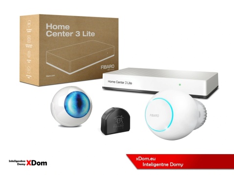 Zestaw smart home FIBARO – centralka, termostat, czujnik ruchu i ściemniacz | Inteligentny dom startowy
