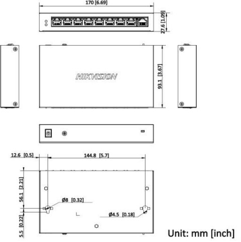 Switch Hikvision DS-3E0109P-E/M(C)