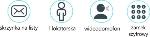 Zestaw jednorodzinny wideodomofonu. Skrzynka na listy z wideodomofonem i szyfratorem . Monitor 7'' S561D-SKM_M670B-S2 Zestaw jednorodzinny wideodomofonu. Skrzynka na listy z wideodomofonem i szyfratorem . Monitor 7'' S561D-SKM_M670B-S2