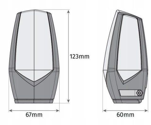 Lampa ostrzegawcza Motorline MP105 biała LED 12-230V z uchwytem (001PLM10918011)