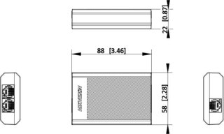 Repeater PoE Hikvision DS-3E0503DP-E/R