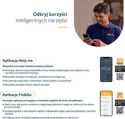 Zestaw Somfy Elixo 3S+ IO Standard Pack do 600kg bram przesuwnych