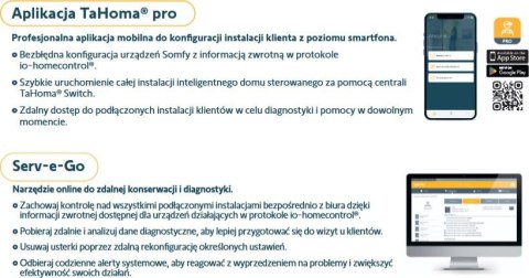 Zestaw Somfy Elixo 3S+ M IO Standard Pack do 600kg bram przesuwnych