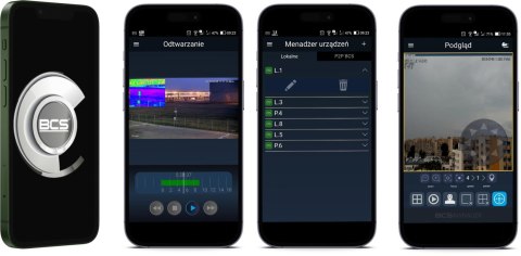 Zestaw monitoringu IP BCS Line 4x Kamera BCS-L-EIP15FCR3L3-AI1 Rejestrator z dyskiem 1TB