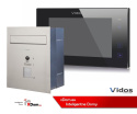 Zestaw Cyfrowy Vidos S1201-SKP Skrzynka na listy z wideodomofonem i czytnikiem kart, M1021B Monitor 7'' wideodomofonu