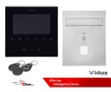Zestaw Cyfrowy Vidos S1201-SKP Skrzynka na listy z wideodomofonem i czytnikiem kart, M1022B Monitor 4.3'' wideodomofonu