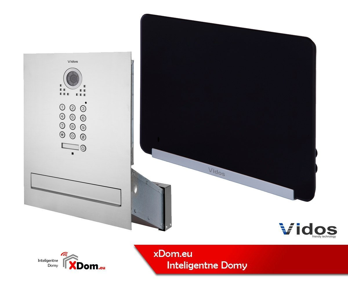 Zestaw Vidos S561D-SKM Skrzynka na listy z wideodomofonem i czytnikiem kart, M690BS2 Monitor 7'' wideodomofonu