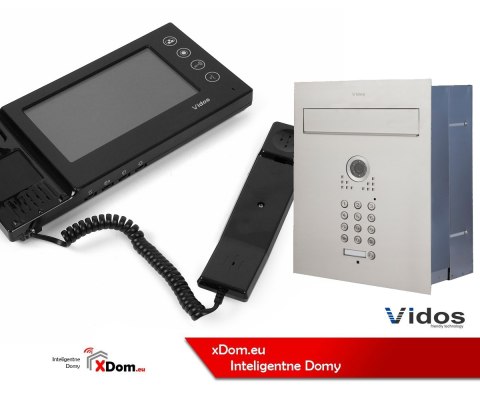 Zestaw jednorodzinny wideodomofonu VIDOS. Skrzynka na listy z wideodomofonem. Monitor 7'' S561D-SKP_M270B Zestaw jednorodzinny wideodomofonu VIDOS. Skrzynka na listy z wideodomofonem. Monitor 7'' S561D-SKP_M270B