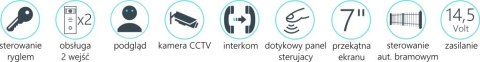 Zestaw jednorodzinny wideodomofonu VIDOS. Skrzynka na listy z wideodomofonem. Monitor 7'' S561D-SKP_M270B Zestaw jednorodzinny wideodomofonu VIDOS. Skrzynka na listy z wideodomofonem. Monitor 7'' S561D-SKP_M270B