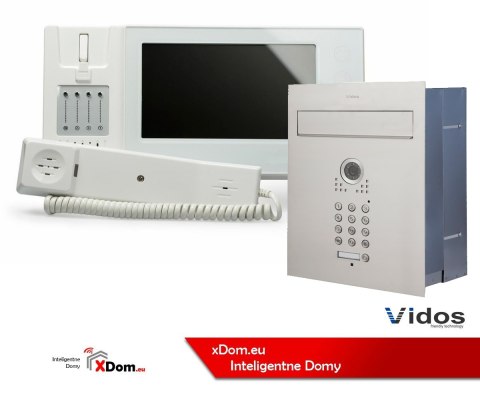 Zestaw jednorodzinny wideodomofonu VIDOS. Skrzynka na listy z wideodomofonem. Monitor 7'' S561D-SKP_M270W-S2 Zestaw jednorodzinny wideodomofonu VIDOS. Skrzynka na listy z wideodomofonem. Monitor 7'' S561D-SKP_M270W-S2