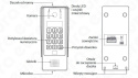 WIDEODOMOFON WiFi ''EURA'' VDP-10A3 ''JUPITER'' CZARNY kolor 7'' panel dotykowy szyfrator czytnik zbliżeniowy