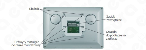 WIDEODOMOFON ''EURA'' VDP-33A3 ''LUNA'' ekran 7'', obsługa 2 wejść, pamięć obrazów, czytnik kluczy zbliżeniowych