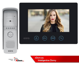 Zestaw JEDNORODZINNY WIDEODOMOFONU WIFI ''EURA CONNECT'' MONITOR WIFI 7 cali EURA VDA-79A3_VDA-40A3