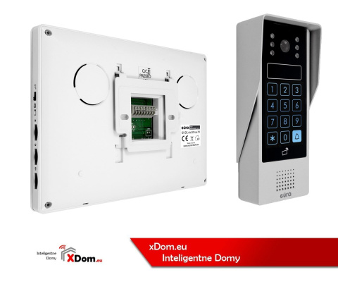 Zestaw Wideodomofonu Eura stacja bramowa z szyfratorem monitor 7'' kolor biały VDA-80A3_VDA-06A3 BIAŁY