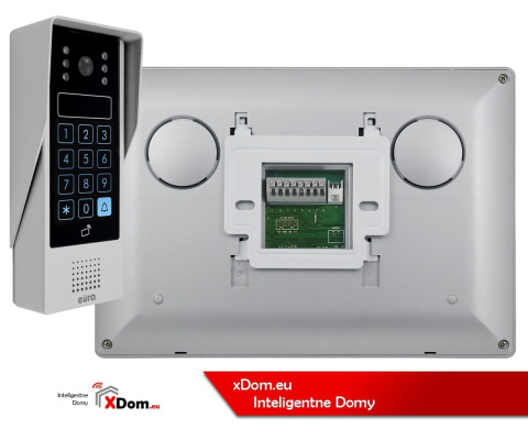 Zestaw Wideodomofonu Eura stacja bramowa z szyfratorem monitor 7'' VDA-80A3_VDA-20A3
