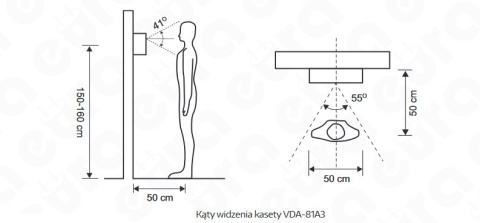 Zestaw Wideodomofonu WiFi Eura stacja bramowa, monitor 7'' kolor biały VDA-81A3_VDA-06A3