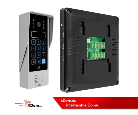 Zestaw Wideodomofonu Eura stacja bramowa z szyfratorem monitor 4,3'' VDA-80A3_VDA-16A3 CZARNY