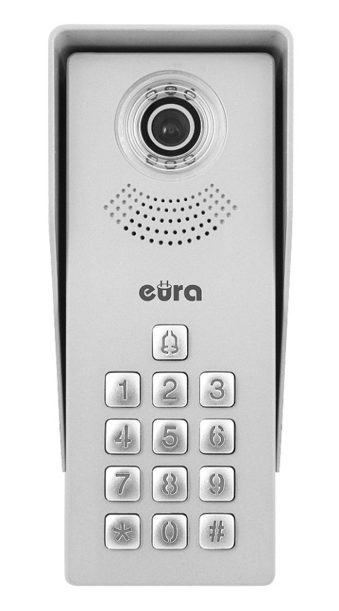 Zestaw Wideodomofonu WiFi Eura stacja bramowa, monitor 4,3'' VDA-81A3_VDA-19A3