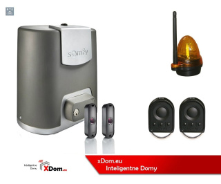 Somfy 1216450 Nowe Elixo 500 230 V Comfort Pack (2 piloty 4-kanałowe Keygo, lampa, fotokomórki)