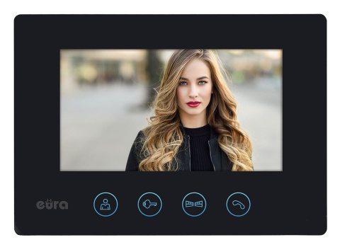 Zestaw Wideodomofonu WiFi Eura stacja bramowa z szyfratorem, monitor 7'' VDA-80A3_VDA-40A3