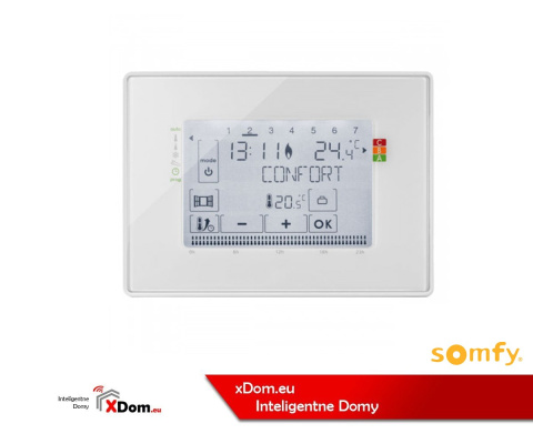 SOMFY 2401242 TERMOSTAT 2W + ODBIORNIK, STEROWANIE OGRZEWANIEM DO TAHOMY