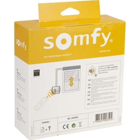 Somfy 2400850 ODBIORNIK RADIOWY Z PRZYCISKAMI - CENTRALIS UNO RTS DIY