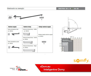 Somfy 9013753 Uchwyt bramowy Axovia MULTIPRO