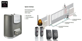 Elixo 500 230V Comfort Pack (2 piloty 2-kanałowe Keytis, lampa, fotokomórki)