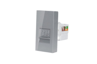 Moduł gniazda komputerowego RJ45 | Szary