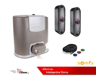 Somfy 1216439 ELIXO 500 3S RTS 24V EE PACK (1 PILOTY 4-KANAŁOWE KEYGO RTS, ZESTAW FOTOKOMÓREK)