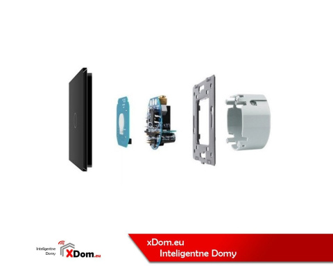 Włącznik dotykowy pojedynczy impulsowy LIVOLO VL-C701CH 12V DC | Czarny