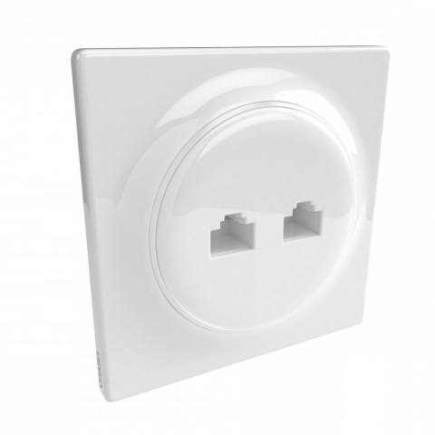 Fibaro Podwójne gniazdo ethernet Walli N Ethernet Outlet