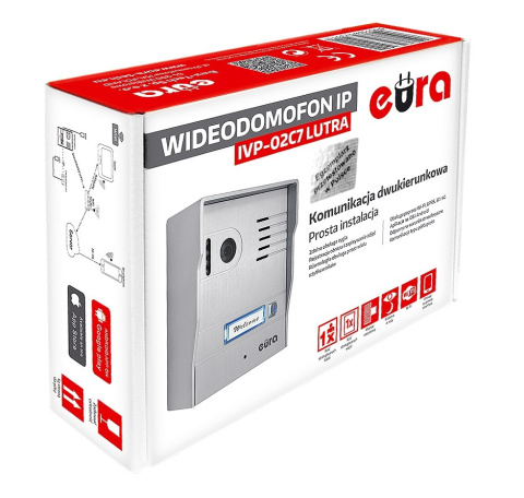 WIDEODOMOFON IP ''EURA'' IVP-02C7 ''LUTRA'' NATYNK