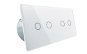 Włącznik dotykowy podwójny + podwójny LIVOLO VL-C7022 Kolor Biały