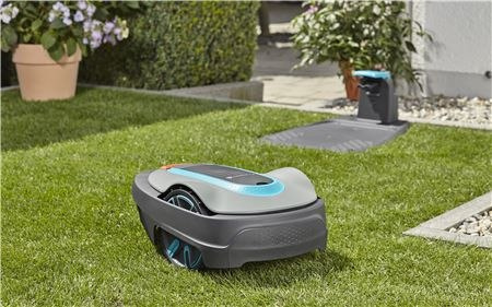 Gardena 19066-32 smart robot koszący Sileno city 500 - zestaw (robot koszący, router)