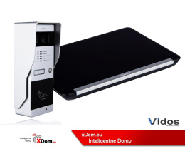 Zestaw wideodomofonu z czytnikiem RFID VIDOS S50A monitor 7'' M690 Czarny