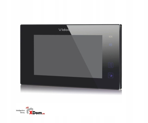 Zestaw wideodomofonu Vidos S1201A-SKM_M1021B Skrzynka na listy z wideodomofonem Monitor czarny 7'' Zestaw wideodomofonu Vidos S1201A-SKM_M1021B Skrzynka na listy z wideodomofonem Monitor czarny 7''