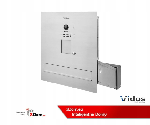 Zestaw wideodomofonu Vidos S1201A-SKM_M1021W Skrzynka na listy z wideodomofonem Monitor biały 7'' Zestaw wideodomofonu Vidos S1201A-SKM_M1021W Skrzynka na listy z wideodomofonem Monitor biały 7''