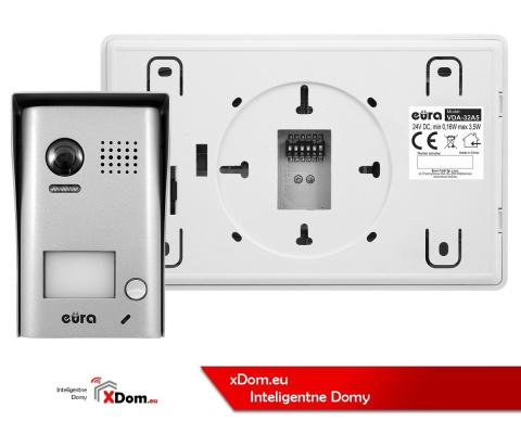 Zestaw wideodomofonu cyfrowego monitor 4.3'' EURA VDA-75A5_VDA32A5