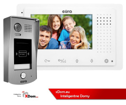 Zestaw wideodomofonu cyfrowego z czytnikiem RFID monitor 4.3'' EURA VDA-71A5_VDA32A5