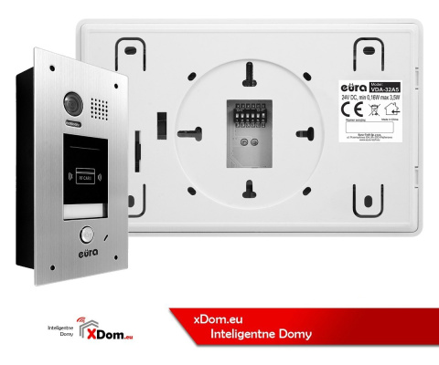 Zestaw wideodomofonu cyfrowego z czytnikiem RFID monitor 4.3'' EURA VDA-72A5_VDA23A5